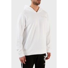 Plein Sport Pamuklu Baskılı Regular Fit Kapüşonlu Sweat Erkek Sweat FIPSC131501