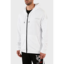 Plein Sport Pamuklu Regular Fit Fermuarlı Kapüşonlu Sweat Erkek Sweat FIPSZ132801