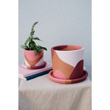 Fi.Dayy Design Terracotta Saksi Pembenin Tonları 2li Set