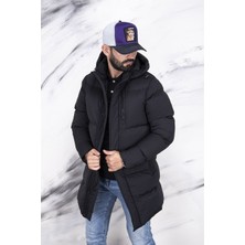 ERKEK SİYAH UZUN SPOR MONT