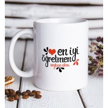 Bk Kişiye Özel En Iyi Öğretmen Beyaz Kupa Bardak -6