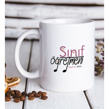 Bk Kişiye Özel Sınıf Öğretmeni Beyaz Kupa Bardak-16