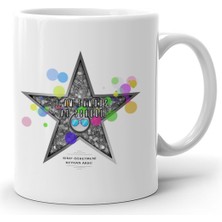 Bk Kişiye Özel Okulda Ünlüyüm Beyaz Kupa Bardak - 2