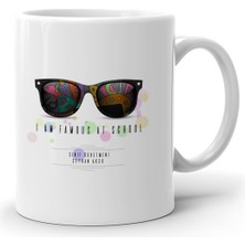 Bk Kişiye Özel Okulda Ünlüyüm Beyaz Kupa Bardak - 1