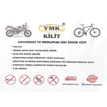 Yuma Kilit Yuma Ymk Yüksek Güvenlikli Zincirli&asma Kilitli Motorsiklet Kilidi Çantalı Siyah ( Boy : 170CM-ÇAP : 10MM )