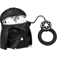 Airpods 1. ve 2. Nesil Uyumlu Darth Vader Karakter Silikon Koruma Kılıf