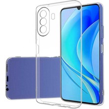 Kılıfist Huawei Nova Y70 Kılıf Şeffaf Kamera Korumalı Silikon Kapak + Cam