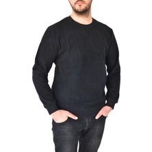 Naykı Erkek Büyük Beden Sıfır Yaka Sweatshirt 2268-BTL  BGL-ST02355