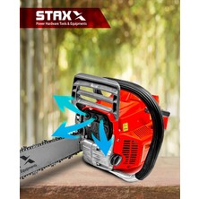 Staxx Power American Çelik Karbüratör Turbo X960 Benzinli Testere Ağaç Kesme Makinası Hızar Ormancı Kesim Motoru