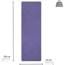 Rebuwo Halka Tasarımlı Tpe Mat Yoga Mat Pilates Mat 8mm