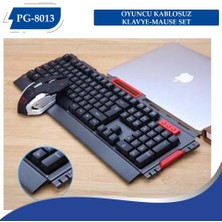 Polygold PG-8013 Kablosuz Oyuncu Işıklı Klavye + Mouse Set