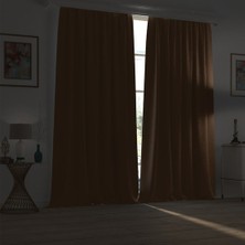 Elisya Home Blackout Işık Geçirmez Fon Perde Pilesiz Ekstraforlu Karartma Güneşlik