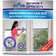 Green Farma grrreen Farma Smart grrreen Nano Silver Microfiber Cam Temizlik Bezi 40X60 (Ince)