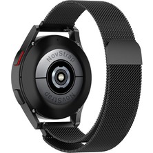NovStrap Samsung Galaxy Watch 7 Fe 4 5 Pro 6 Classic 40 42 43 44 45 46 47 Mm Uyumlu Kordon Metal Hasır 20mm
