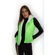 Elifim Moda Tasarım Sd Neon Yeşili Yelek