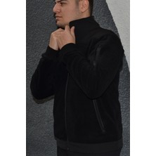 Tam Fermuarlı Cepli Polar Antipilling