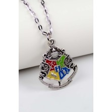 Kolbi Harry Potter Hogwarts Logo Kolye Harry Dört Ev Kolye Klasik Zincir