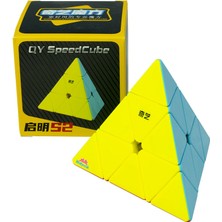 Hediyecik Qiyi Qiming S2 Pyraminx Zeka Küpü Rübik Küp Yapışkansız