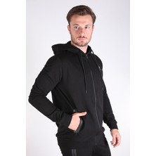 Lumberjack Erkek Eşofman Takımı Siyah %95 Polyester %5 Elastan Konforlu Sezonluk Takım