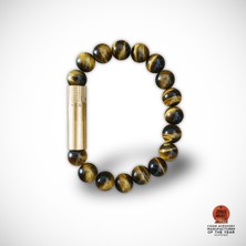 Les Fines Lames Punch Bileklik Brass Tiger Eye - S