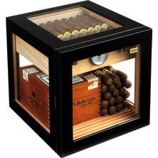 Adorini Cube Humidor Siyah Puro Kutusu