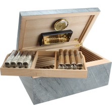 Adorini Black Slate Humidor Puro Kutusu