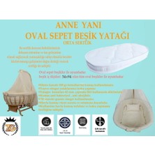 ZG Ticaret Anne Yanı Bambu Oval Beşik Yatagı  38X73X8