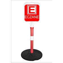 Burada Reklam ve Medikal Eczane Bariyer Dubareklam Kaldırım Park Dubası A+Plus Plastik