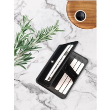 Rewina 9052 Hakiki Gercek Deri Çıtçıtlı İnce Cüzdan & Kartlık