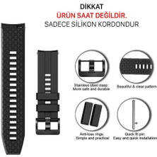 Basias Samsung Galaxy WATCH(46MM) Samsung Gear S3 Frontier Uyumlu  Silikon Kordon Kayış