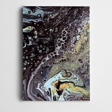 Dekolata Soyut Siyah Kanvas Tablo