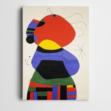 Dekolata Figür Renkler Dekoratif Kanvas Tablo