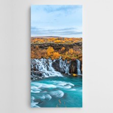 Dekolata Nehir Üzerinde Şelaleler Kanvas Tablo