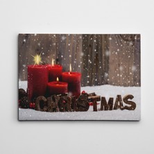 Dekolata Yeni Yıl  Işıklı Kanvas Tablo