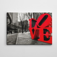 Dekolata Sevgi Kanvas Tablo