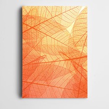 Dekolata Turuncu Yaprak Desen Kanvas Tablo