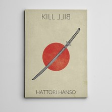 Dekolata Kill Bill Hattori Hanso Mini Kanvas Tablo