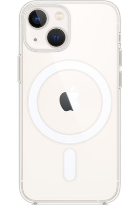 Madepazar Apple iPhone 13 Mini Uyumlu Kılıf Magsafe Wireles Şarj Özellikli Şeffaf Kapak