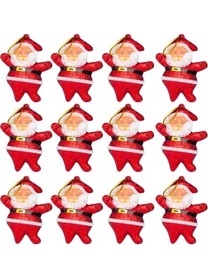 Çıtı Pıtı Store Yılbaşı Süsü 6 Lı Mini Noel Baba Ağaç Süs