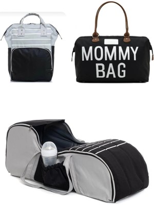 Lui Tasarım Anne Bebek Bakım Sırt Çantası, Portbebe ve Mommy Bag Anne Bebek Çantası