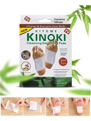 Kinoki 10 Adet - Kinoki Detox Ayak Bandı Detoks Ayak Bandı