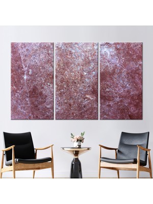 Kayra Export 3 Parçalı Kanvas Tablo Granit Kanvas Poster Renkli Mermer Hediye Kanvas Taş Kanvas Dekor