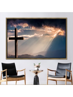 Kayra Export 1 Parça Gold Çerçeveli Kanvas Tablo Umut Posteri Görüntüleme Duvar Süsü Kurtuluş Kanvas Poster