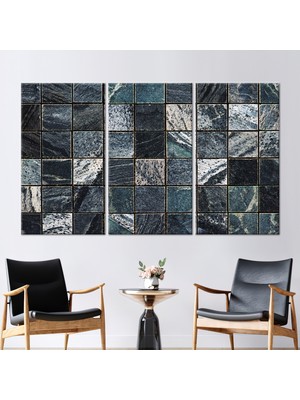 Kayra Export 3 Parçalı Kanvas Tablo Alkol Mürekkebi Hediye Kanvas Soyut Kanvas Modern Duvar Süsü