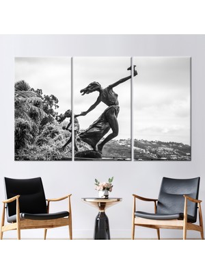 Kayra Export 3 Parçalı Kanvas Tablo Maderia Duvar Sanatı Posteri Modern Kanvas Sanatı