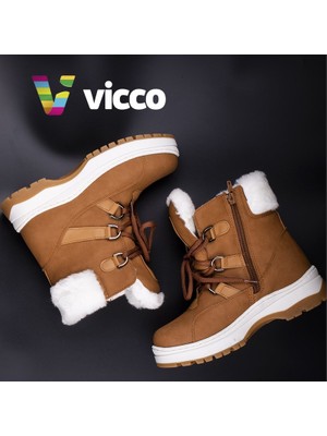 Vicco Alexis 26-35 Unisex Taba Postal Yünlü Bot