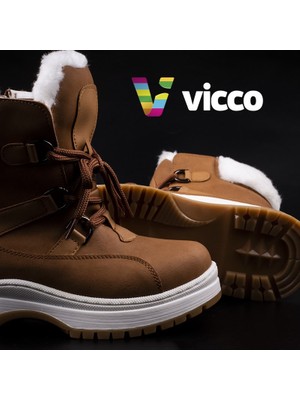 Vicco Alexis 26-35 Unisex Taba Postal Yünlü Bot