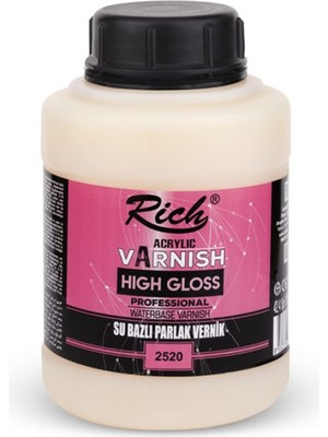 Rich Hıgh Gloss Su Bazlı Parlak Vernik 1250 cc