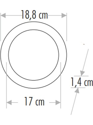 Cata 15W Slim Panel  CT-5148