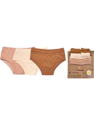 Organickid Slip Kız Çocuk 3 Lü Set